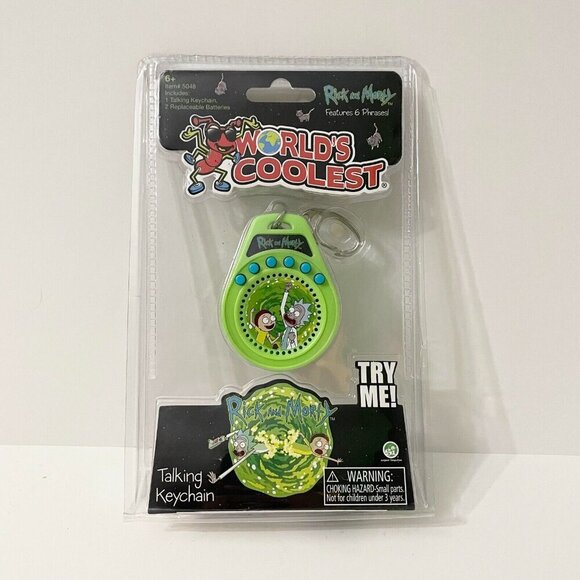 Worlds Coolest Rick and Morty Talking Keychain Super Impulse - Picture 1 of 16